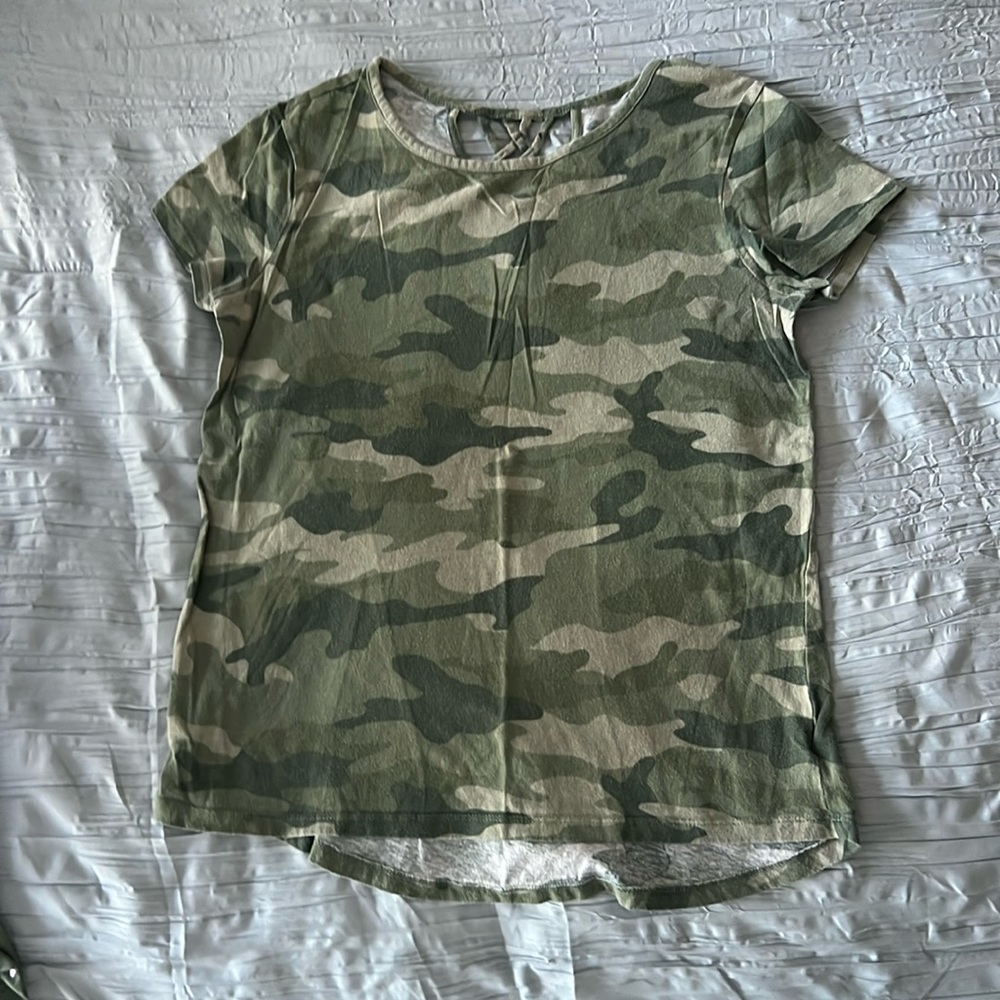 Girls Xtra-Large Camouflage Old Navy Short Sleeve